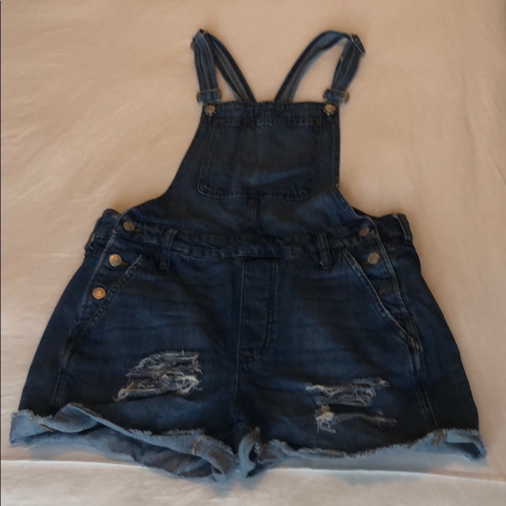 Made well distressed overalls